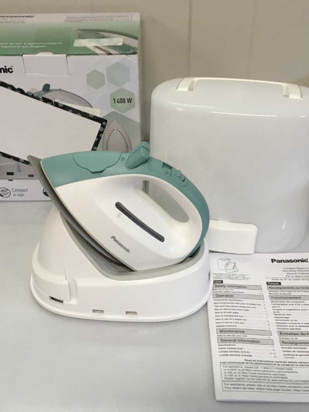 Panasonic NI-QL300G Mini Cordless Steam & Dry Iron Case
